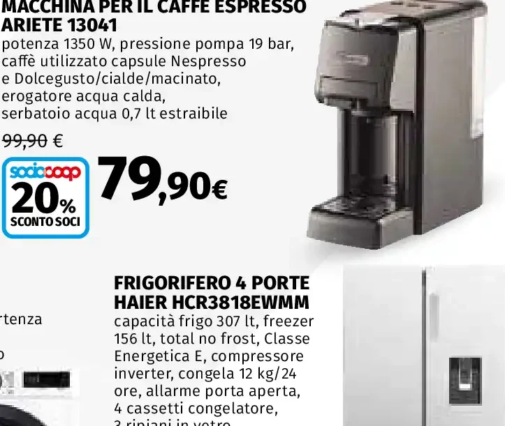 Macchina per il caffè espresso Ariete 13041