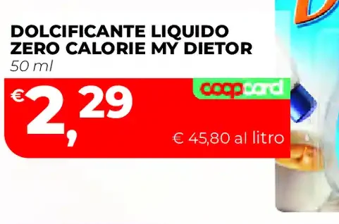 Dolcificante liquido zero calorie My Dietor