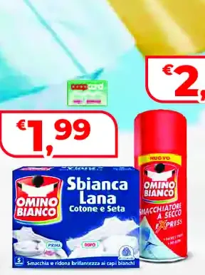 Omino Bianco sbianca lana