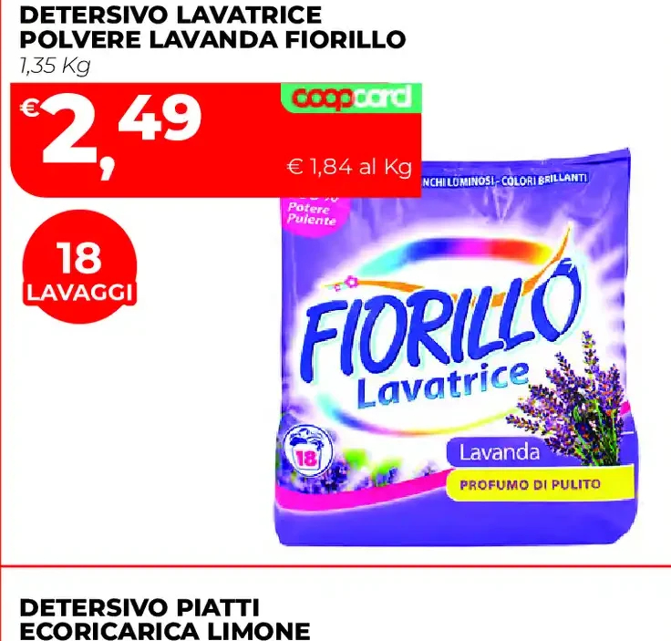 Detersivo lavatrice in polvere Fiorillo Lavanda