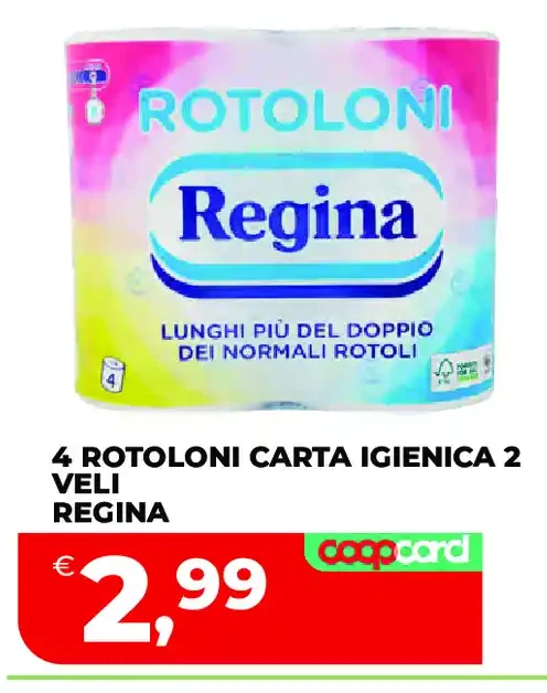 Carta igienica Regina 4 rotoloni