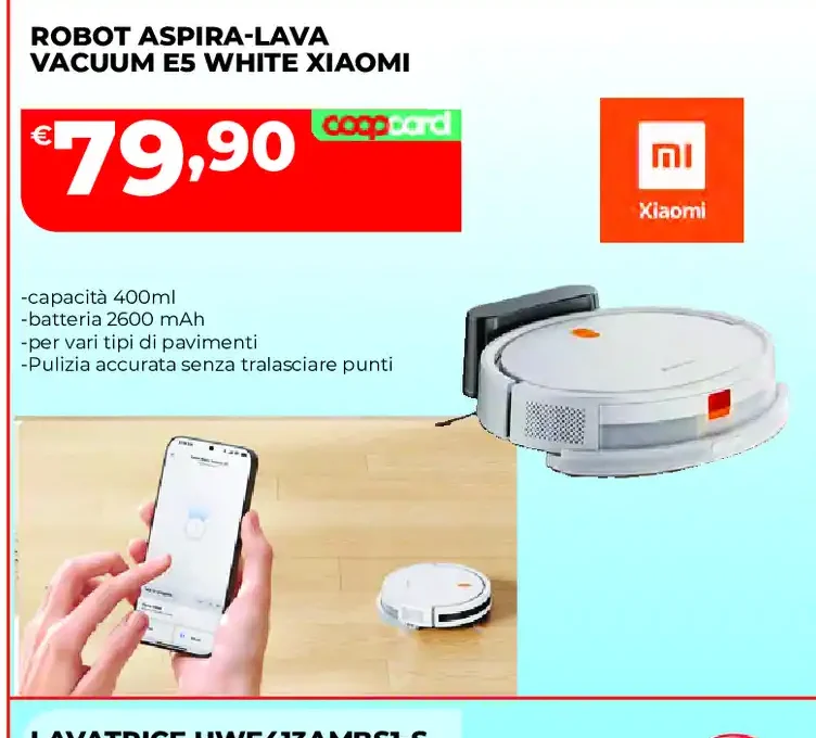 Robot aspira-lava Vacuum E5 White Xiaomi