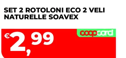Set 2 rotoloni Eco 2 veli Naturelle Soavex