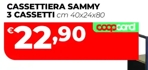 Cassettiera Sammy 3 cassetti