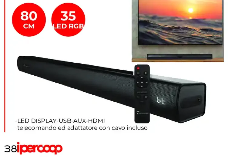 Soundbar wireless 60W Techmade