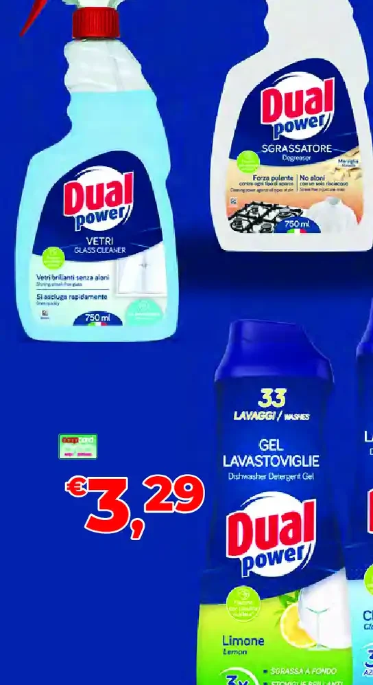 Dual Power detergente vetri