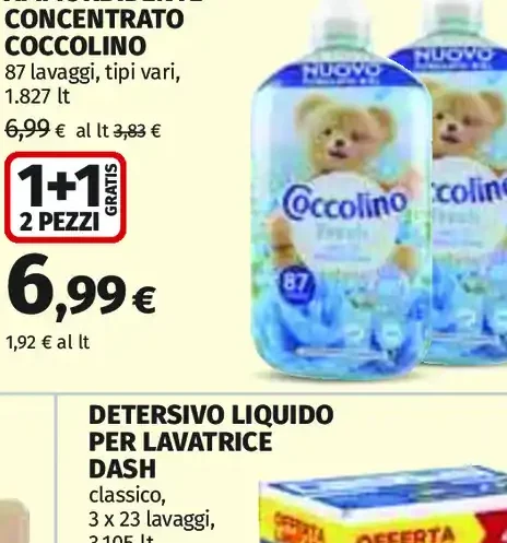 Ammorbidente concentrato Coccolino