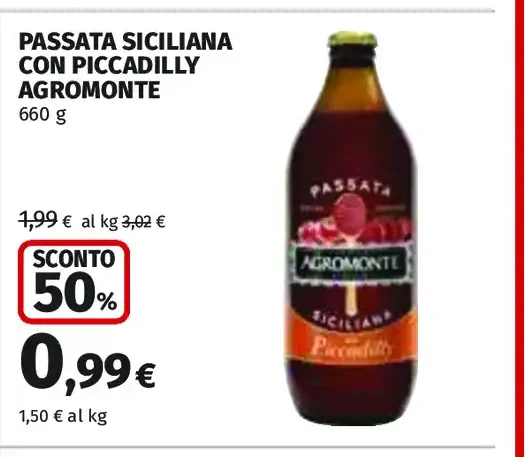 Passata siciliana con piccadilly Agromonte
