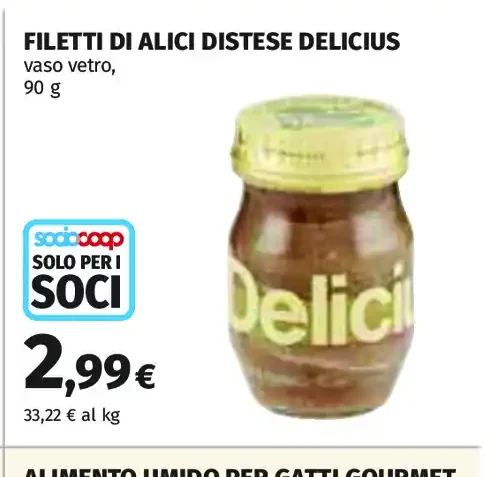 Filetti di alici distese Delicius