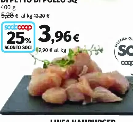 Bocconcini di petto di pollo SQ