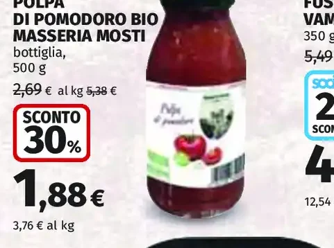 Polpa di pomodoro bio Masseria Mosti