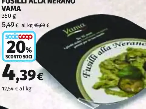 Fusilli alla Nerano Vama