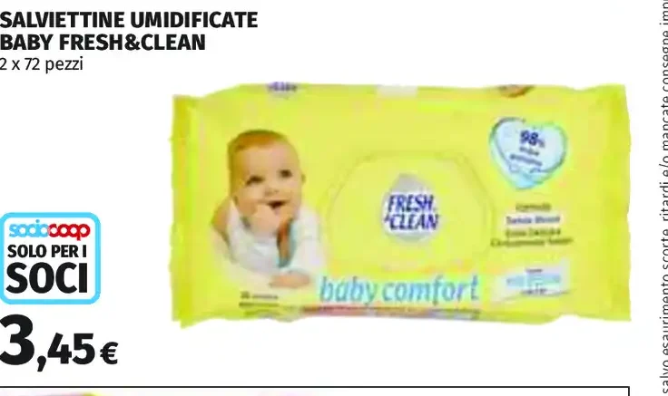 Salviettine umidificate Baby Fresh&Clean