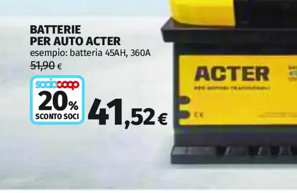 Batteria auto Acter