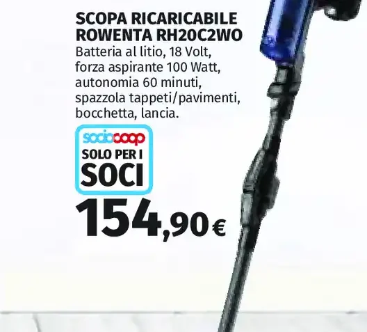 Scopa ricaricabile Rowenta RH20C2W0
