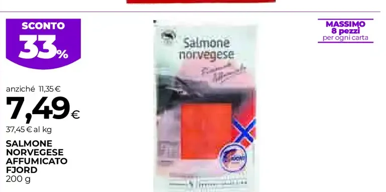 Salmone norvegese affumicato