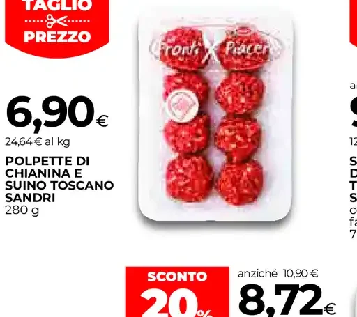 Polpette di chianina e suino toscano