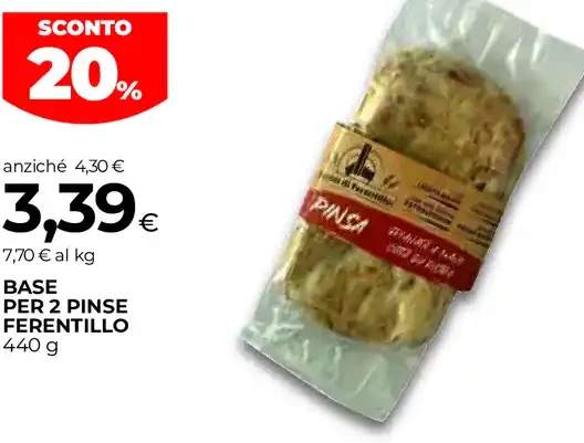 Base per 2 pinse ferentillo