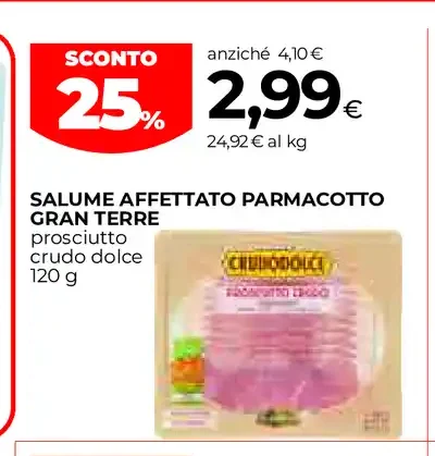 Salume affettato Parmacotto Gran Terre