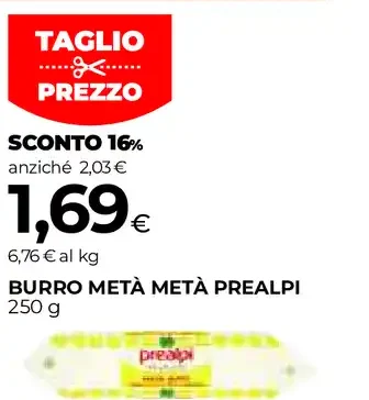 Burro metà metà Prealpi
