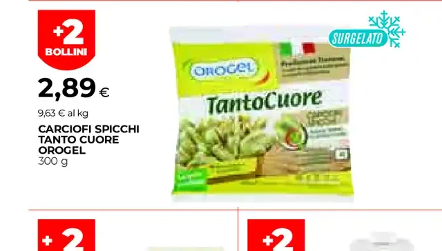 Carciofi spicchi Tanto Cuore Orogel
