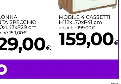 Colonna 1 anta specchio