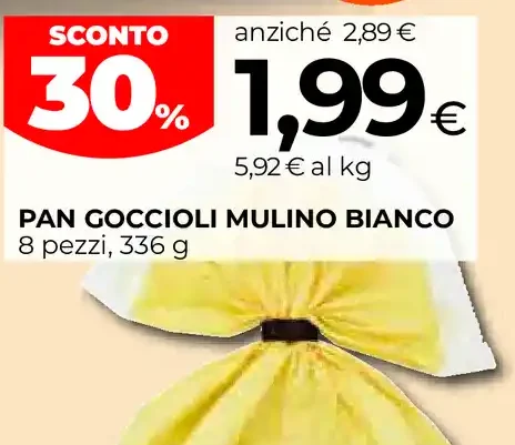 Pan goccioli Mulino Bianco