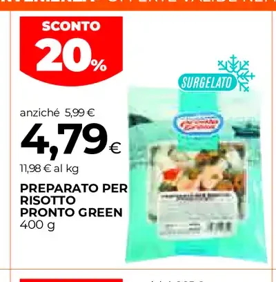 Preparato per risotto pronto Green