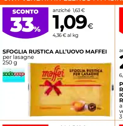 Sfoglia rustica all'uovo Maffei