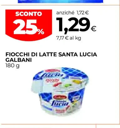 Fiocchi di latte Santa Lucia Galbani