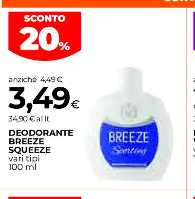 Deodorante Breeze Squeeze