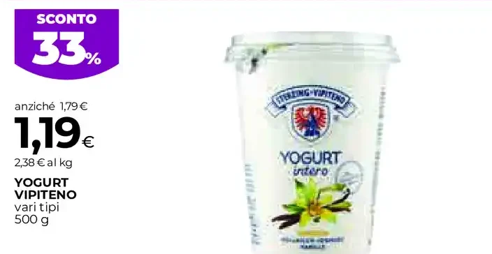 Yogurt intero Vipiteno