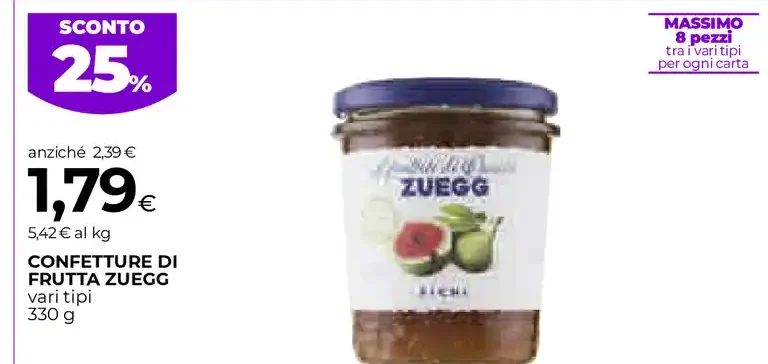 Confettura di frutta Zuegg