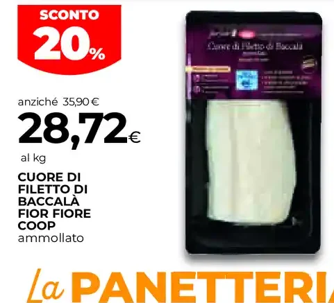 Cuore di filetto di baccalà