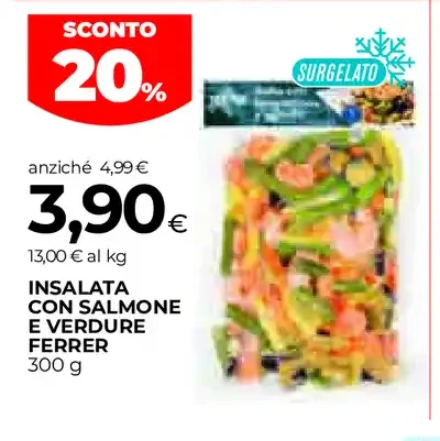 Insalata con salmone e verdure Ferrer
