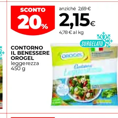 Contorno Il Benessere Orogel leggerezza