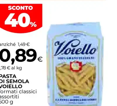 Pasta di semola di grano duro Voiello
