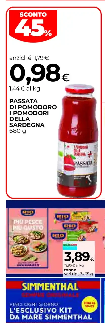 Passata di pomodoro della Sardegna