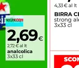 Birra Heineken analcolica