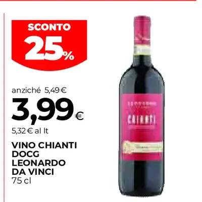 Vino Chianti DOCG Leonardo da Vinci