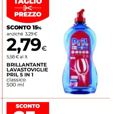 Brillantante lavastoviglie Pril 5 in 1