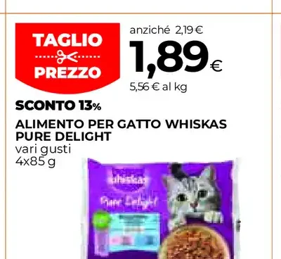 Alimento per gatto Whiskas Pure Delight