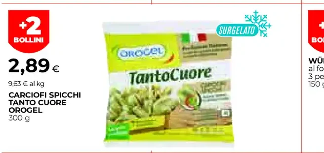 Carciofi spicchi Tanto Cuore Orogel