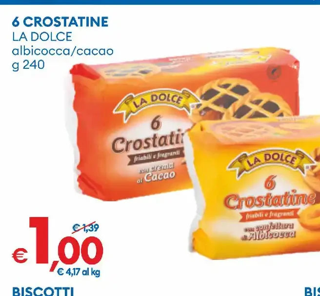 Crostatine albicocca/cacao