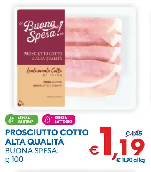 Prosciutto cotto alta qualità