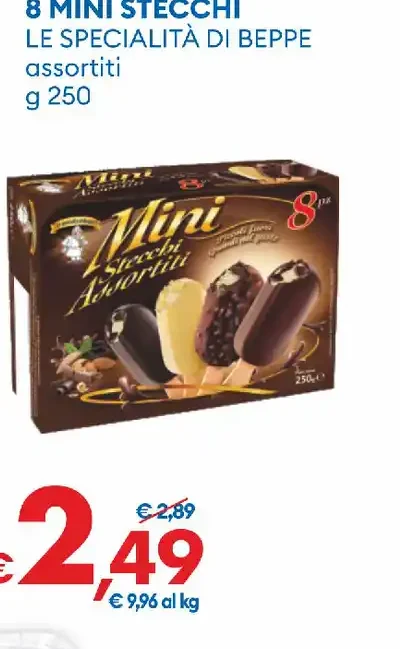 8 mini stecchi assortiti