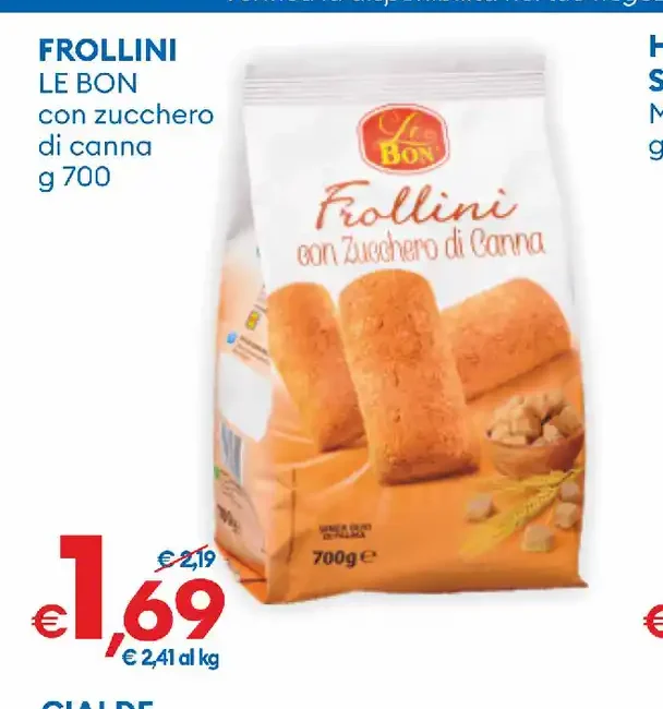 Frollini con zucchero di canna