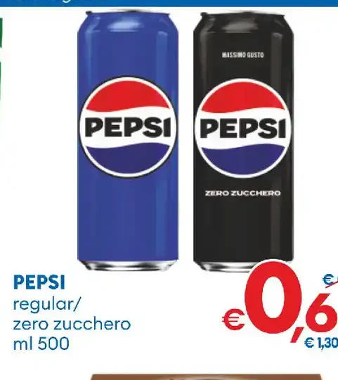 Pepsi regular/zero zucchero