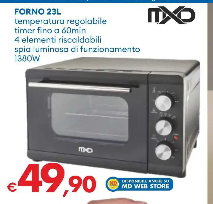 Forno elettrico 23L