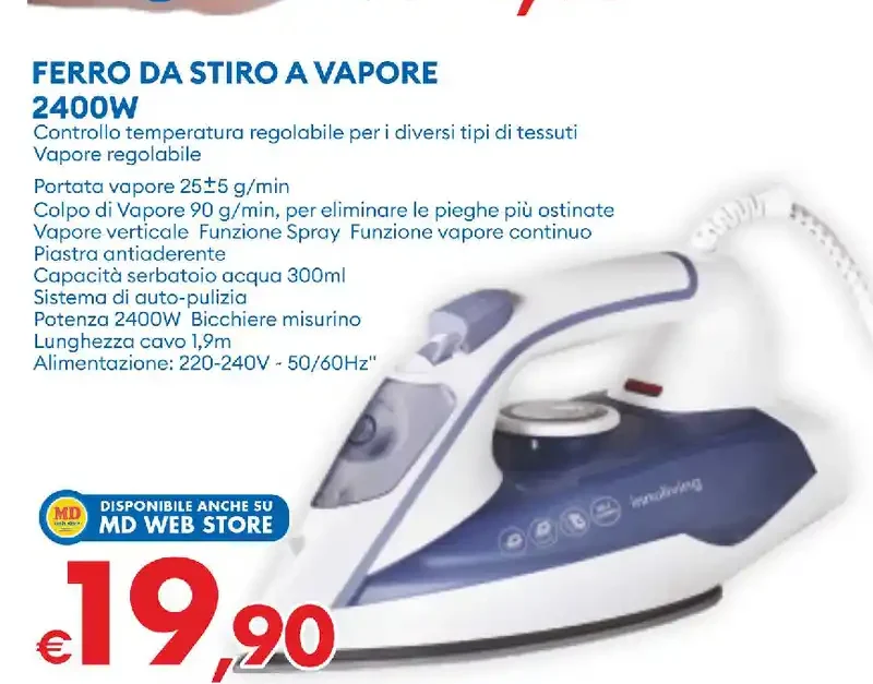 Ferro da stiro a vapore